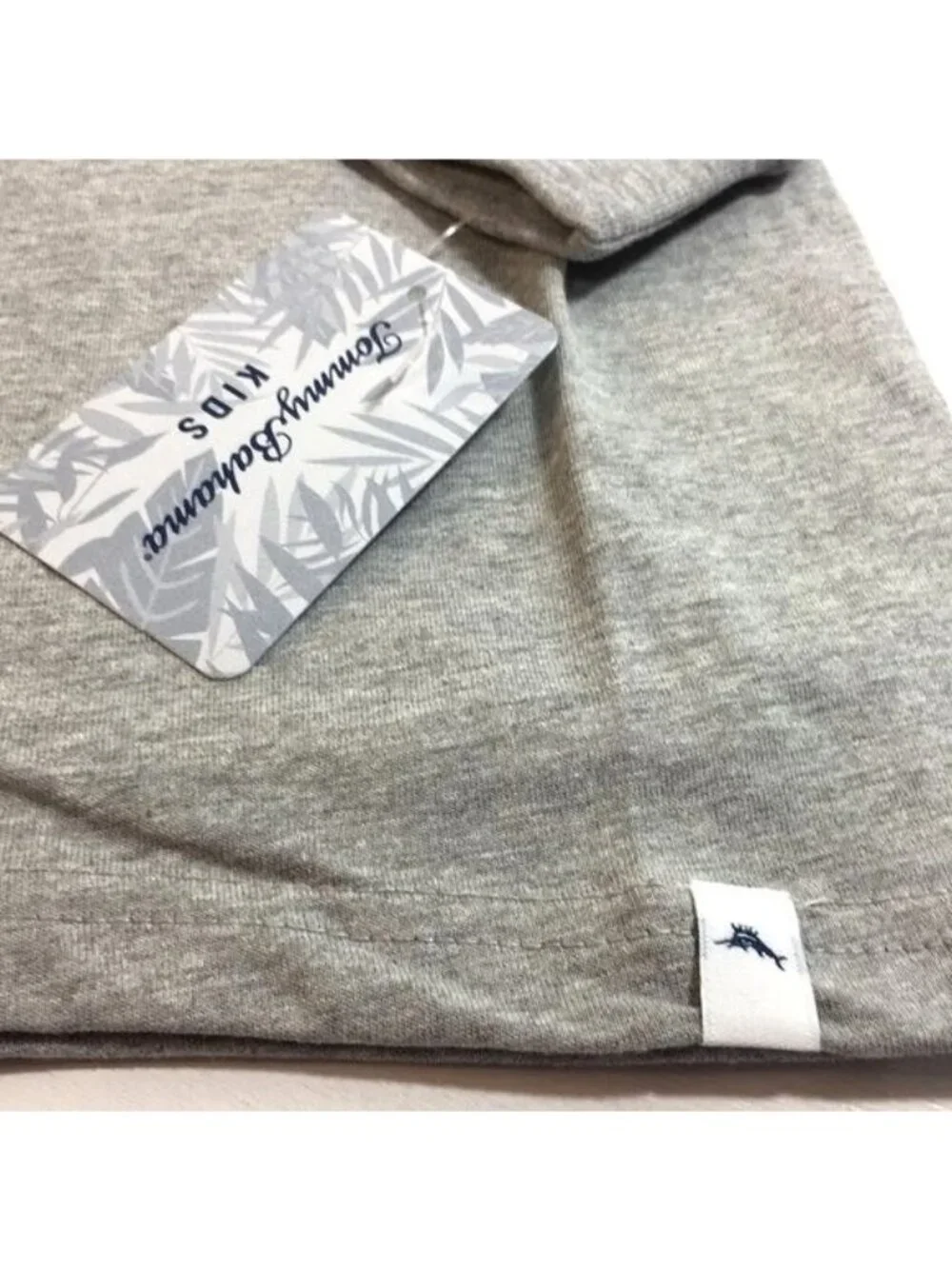 Tommy Bahama Kids Tee Graphic Long Sleeve Gray/Blue NWT